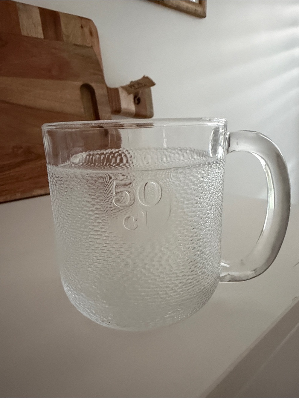 Iittala Krouvi Pressed Glass Beer/Sauna Mug